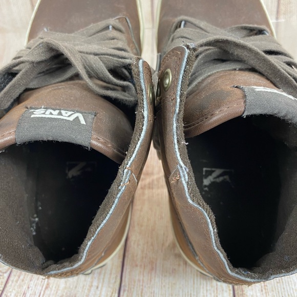 Vans | Mid Top Brown TB4R Off The Wall Men’s Skateboard Sneakers | Size 8 - Picture 10 of 11